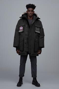 Chamarras Canada Goose Hombre Mexico - Snow Mantra Abrigos Negros PG1749258
